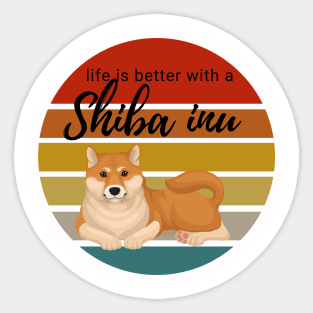 Shiba inu pup Sticker